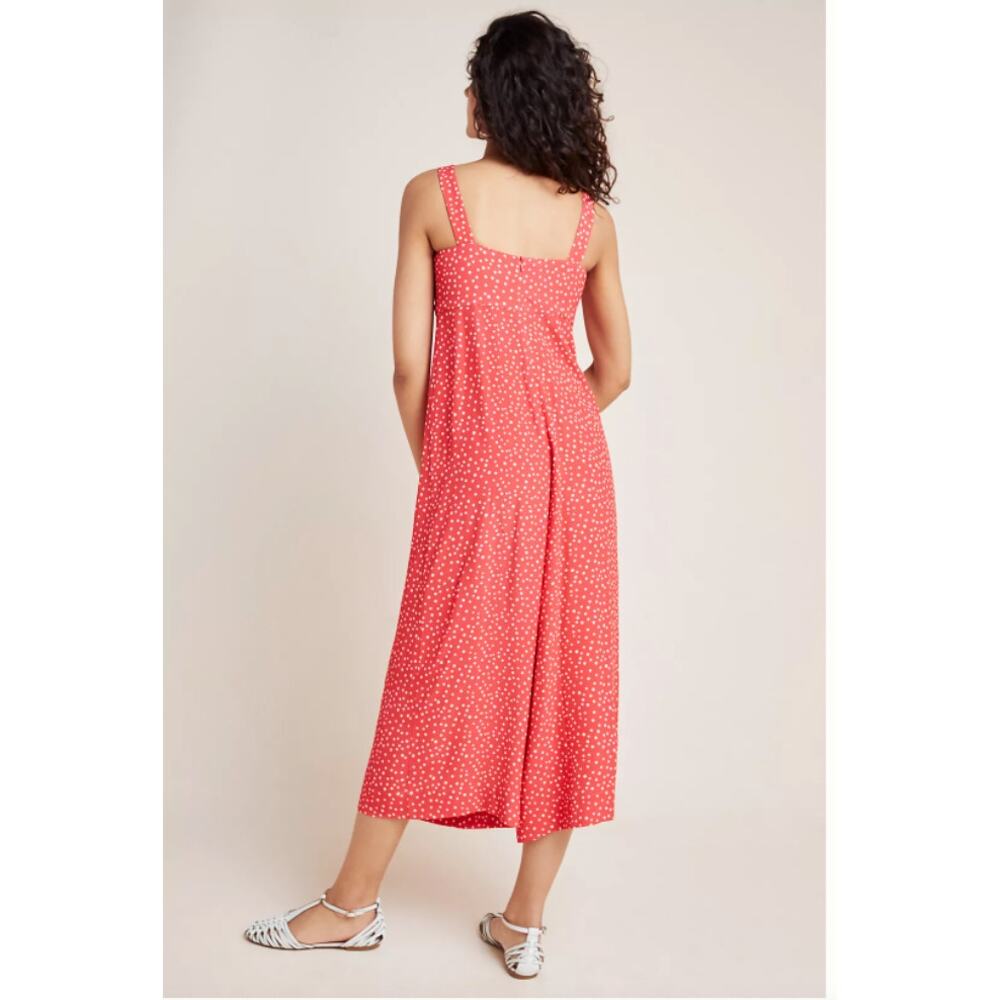 Anthropolgie x Kachel NWT Coral Jordan Polka Dot Jumpsuit // 6 - Picture 2 of 13